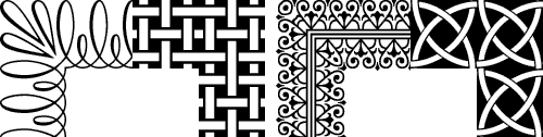 Decorative Borders 2 font sample