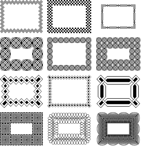 DECORATIVE BORDERS SAMPLES