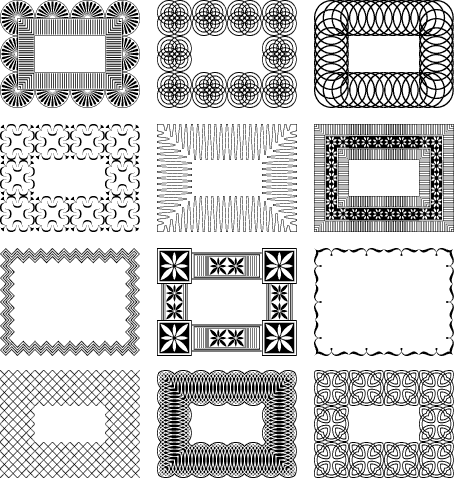 Decorative Borders 3 Samples