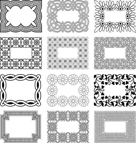 Decorative Borders 4 Samples