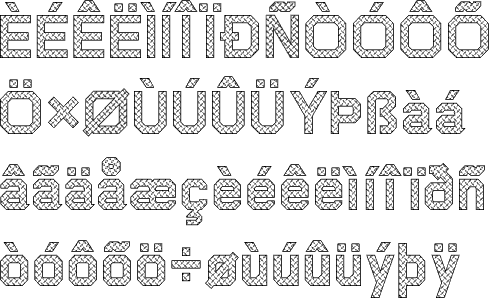 Diamond Plate Font