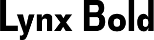 Lynx Bold font sample