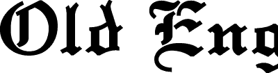 Old English Embellished Bold font sample