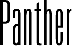 Panther font sample