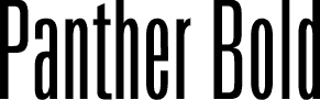 Panther Bold font sample
