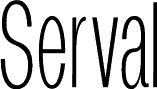Serval font sample