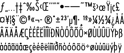 San Serif Ultra Condensed Bold Image